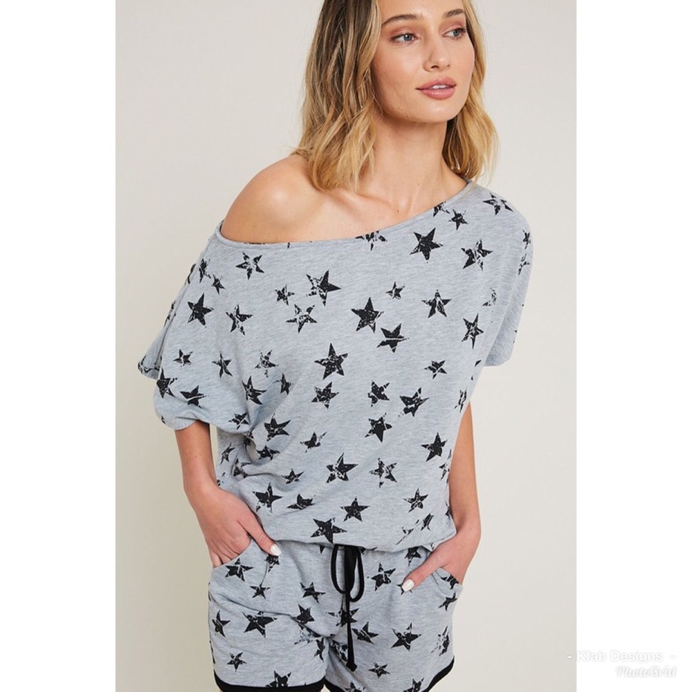 ⭐️LAST 1! STAR One Shoulder Super Soft Tunic! - Picture 4 of 8